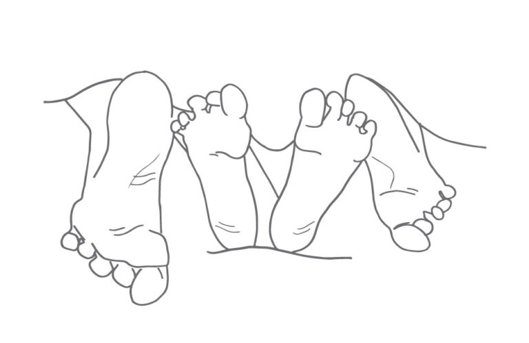 Illustrasjon av føtter